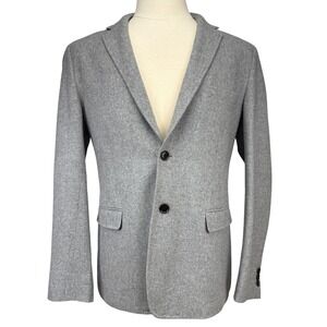 FRANK & OAK Laurier Fit Wool Blend 2 Button Men's Gray Blazer / Sport Coat Sz 42